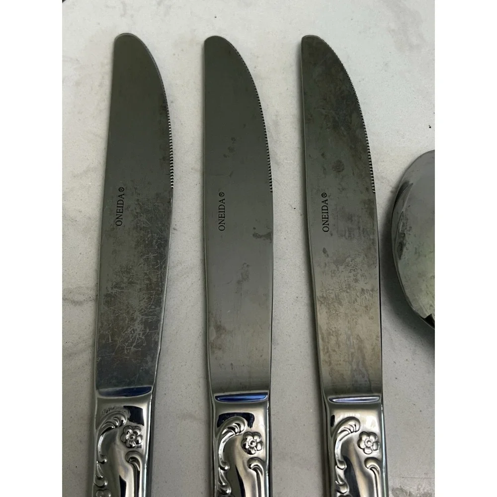 Oneida AZALEA Flatware 9 Replacement‎ Filler Pieces Silverware Knife Spoon Fork